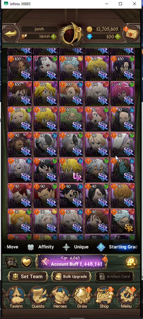 The Seven Deadly Sins: Grand Cross Accounts ASIA | 1.4M CC | DM 100 | 3UR Merlin & Escanor, op image 5