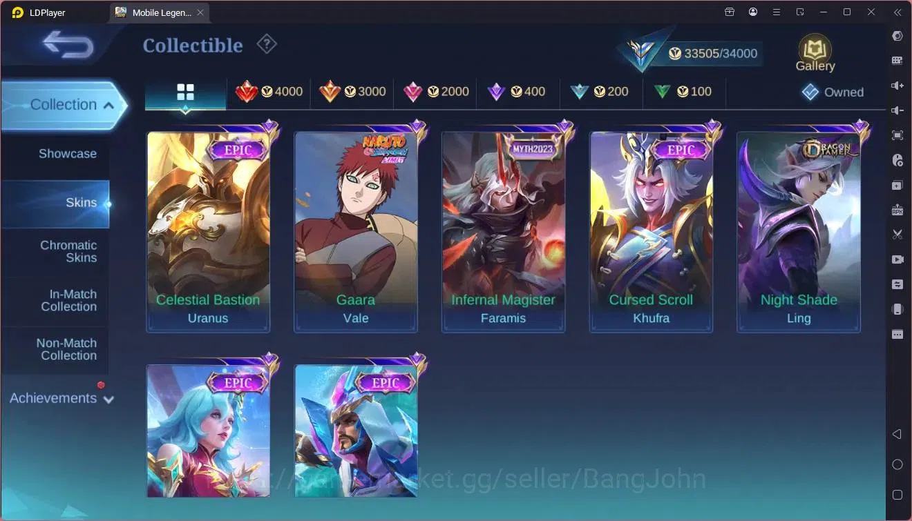 Mobile Legends: Bang Bang Accounts GLOBAL Hero 113 Skin 168|CC Natalia|Meowkin Hunter image 3