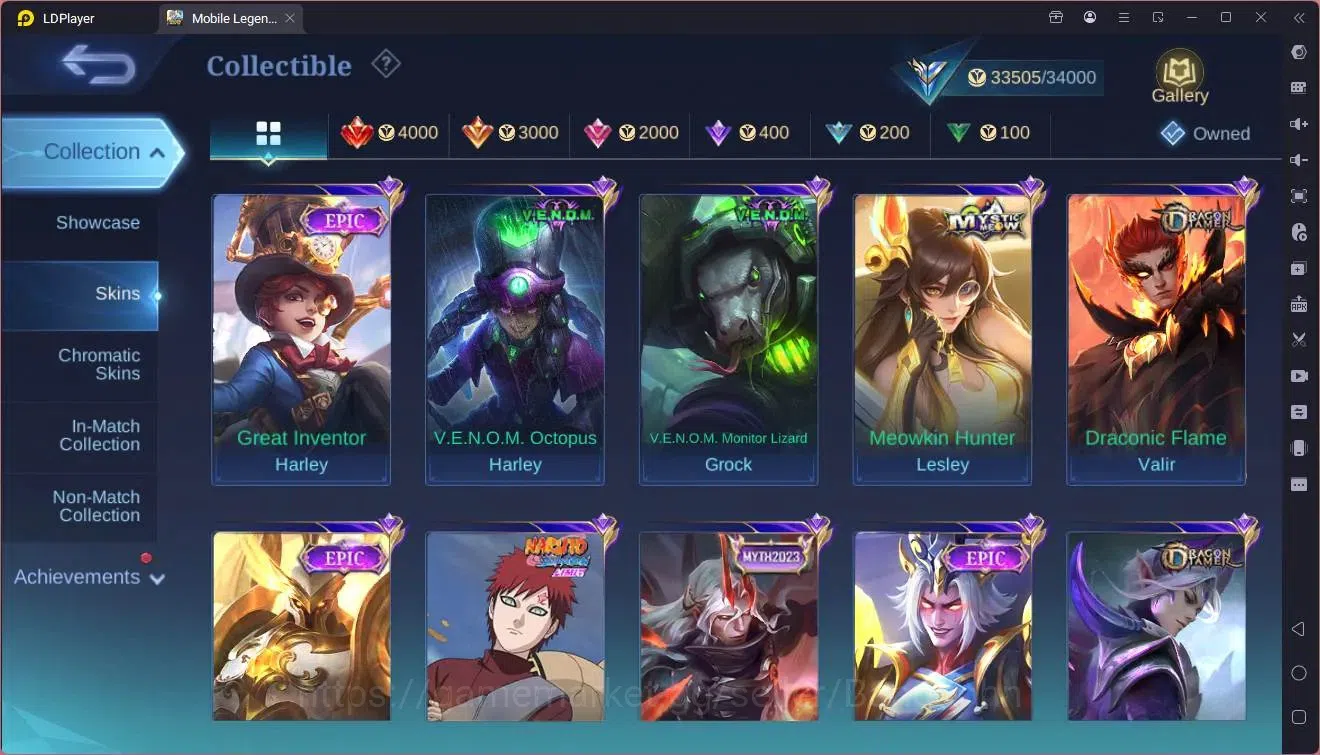 Mobile Legends: Bang Bang Accounts GLOBAL Hero 113 Skin 168|CC Natalia|Meowkin Hunter image 4
