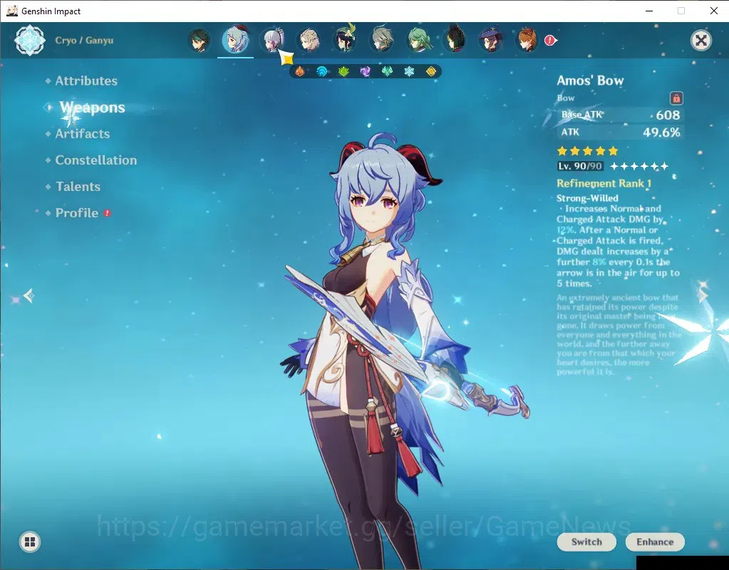 Genshin Impact Accounts ASIA|Free HSR|AR 60|19 Limit + 7 (*5Wep)|Columbina image 5