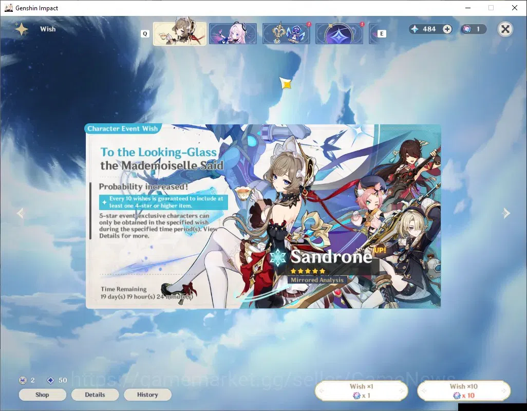 Genshin Impact Accounts ASIA|AR 54|3 Limited + 1 (*5 Weapon)|Columbina,Nic image 10
