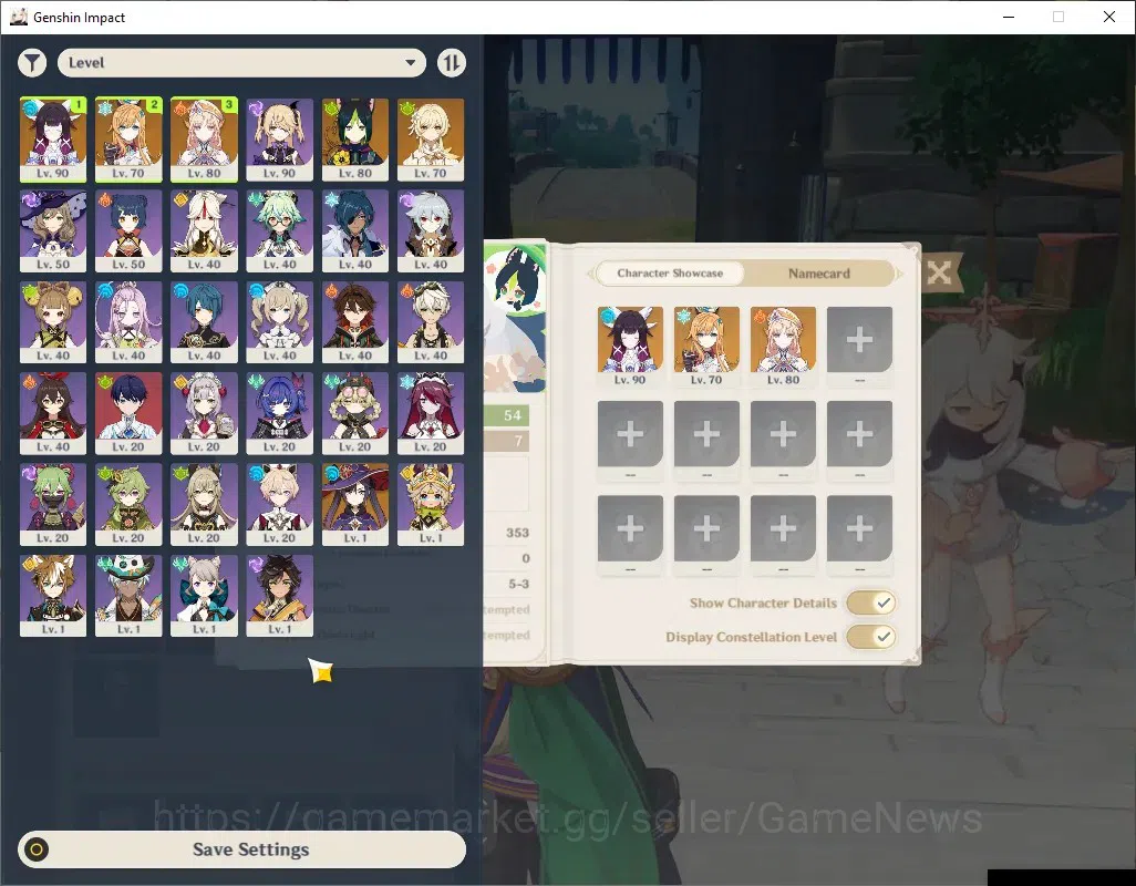 Genshin Impact Accounts ASIA|AR 54|3 Limited + 1 (*5 Weapon)|Columbina,Nic image 2