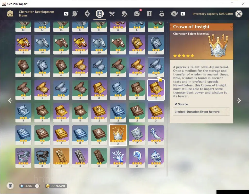Genshin Impact Accounts ASIA|AR 54|3 Limited + 1 (*5 Weapon)|Columbina,Nic image 6