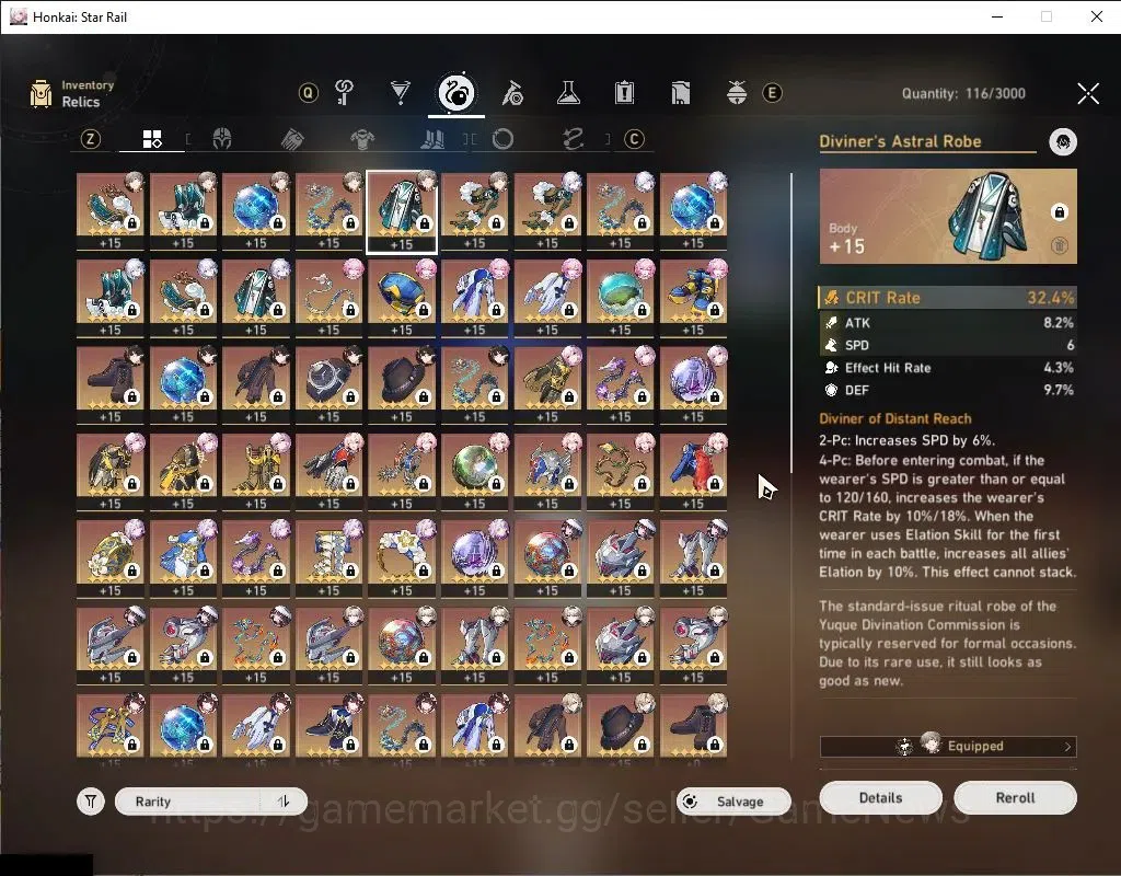 Honkai Star Rail Accounts Asia|TL 70|15 Limited+3 Sign|2 Prem Team|(Cyrene,Y image 11