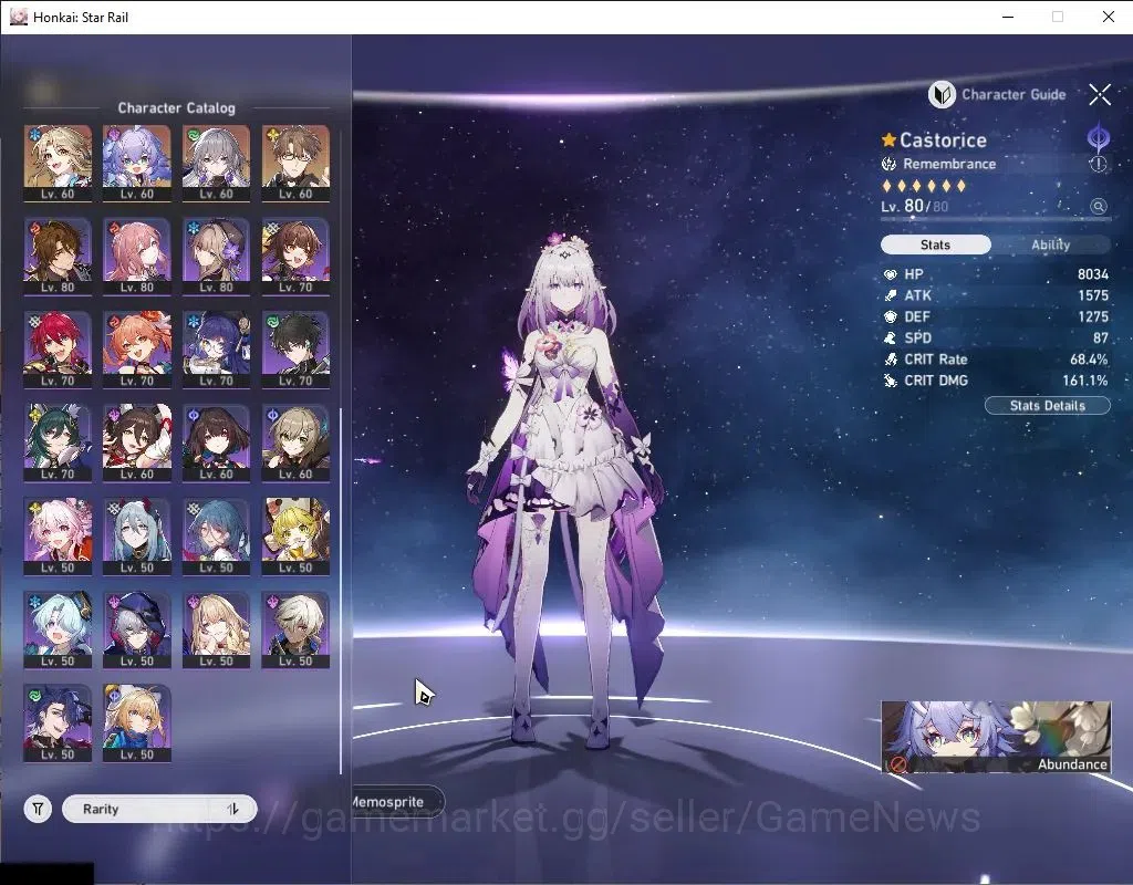 Honkai Star Rail Accounts Asia|TL 70|15 Limited+3 Sign|2 Prem Team|(Cyrene,Y image 5