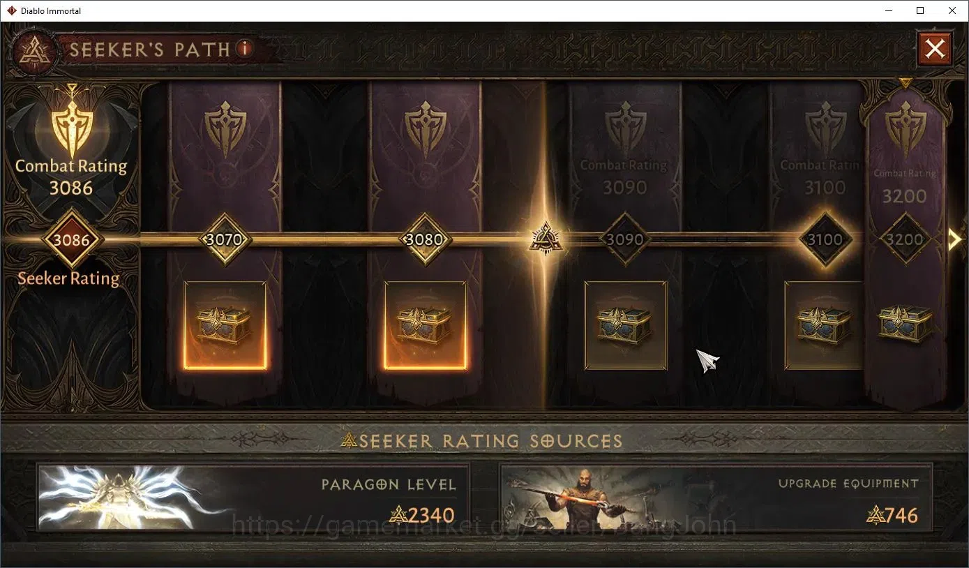 Diablo Immortal Accounts Others SEA - Verathiel |60 (920) Blood Knight - Maledictor |CR 45k |Reso 540|L30 (4*) Stormlost 10