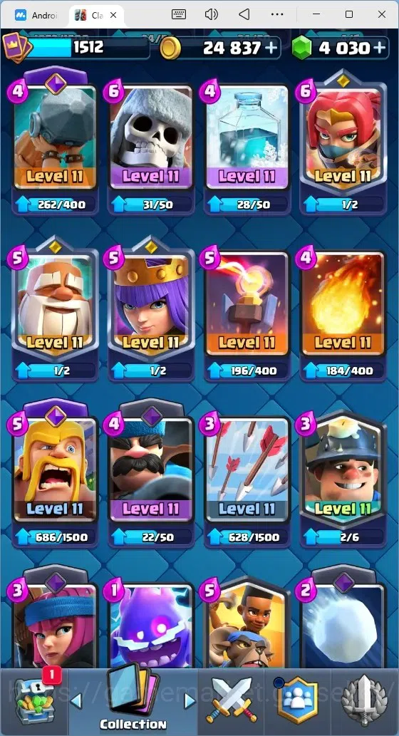 Clash Royale Accounts Mobile |Trophy 12030|1 Max Cards|15 EVO Cards|5 He image 10