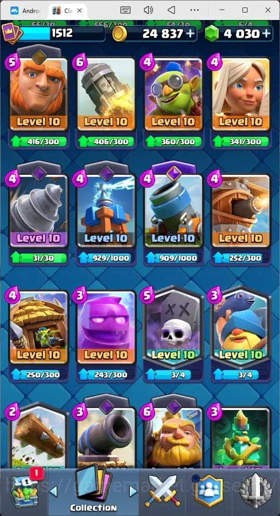 Clash Royale Accounts Mobile |Trophy 12030|1 Max Cards|15 EVO Cards|5 He image 12