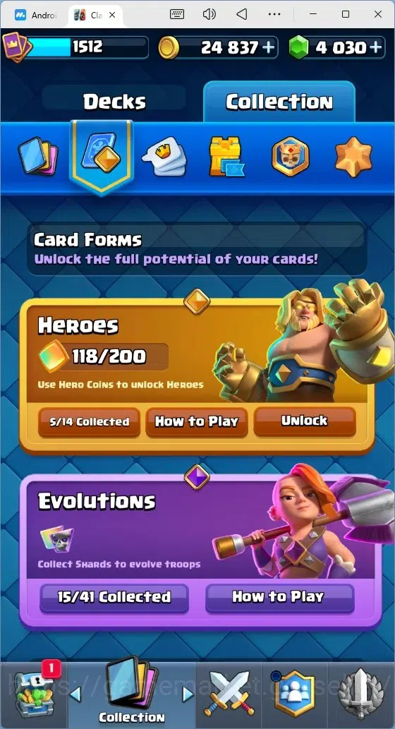 Clash Royale Accounts Mobile |Trophy 12030|1 Max Cards|15 EVO Cards|5 He image 15