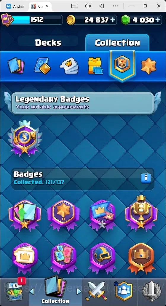 Clash Royale Accounts Mobile |Trophy 12030|1 Max Cards|15 EVO Cards|5 He image 19
