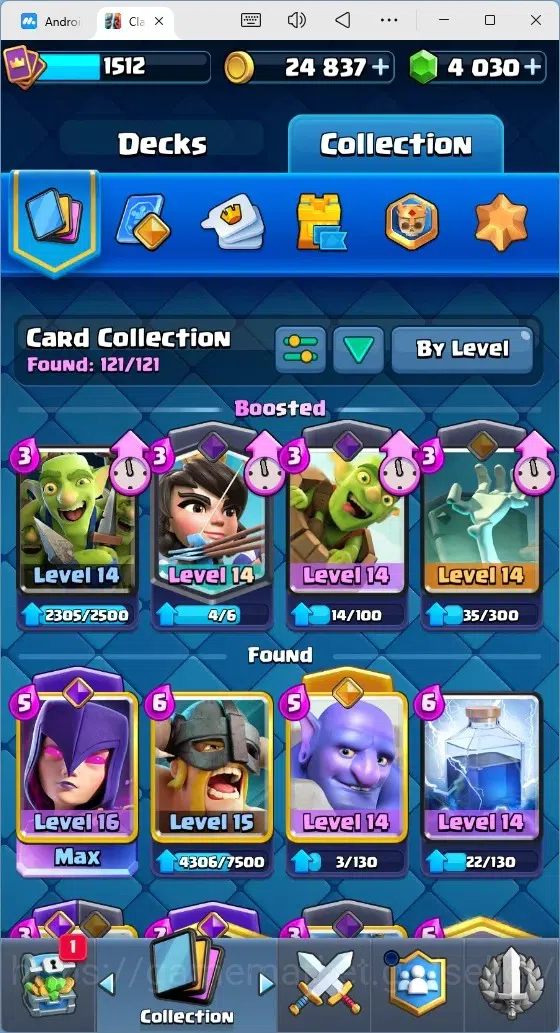 Clash Royale Accounts Mobile |Trophy 12030|1 Max Cards|15 EVO Cards|5 He image 3