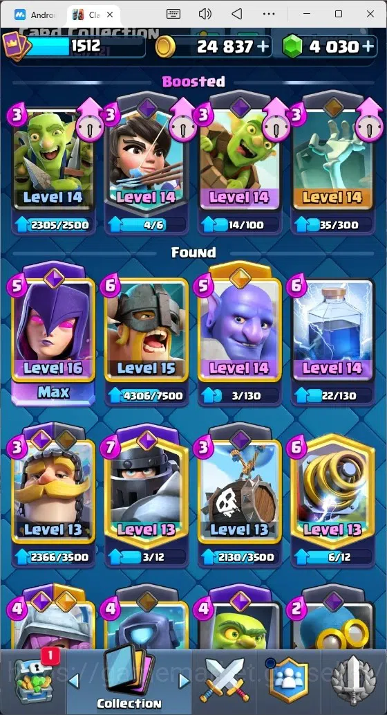 Clash Royale Accounts Mobile |Trophy 12030|1 Max Cards|15 EVO Cards|5 He image 4