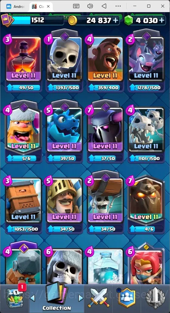 Clash Royale Accounts Mobile |Trophy 12030|1 Max Cards|15 EVO Cards|5 He image 9