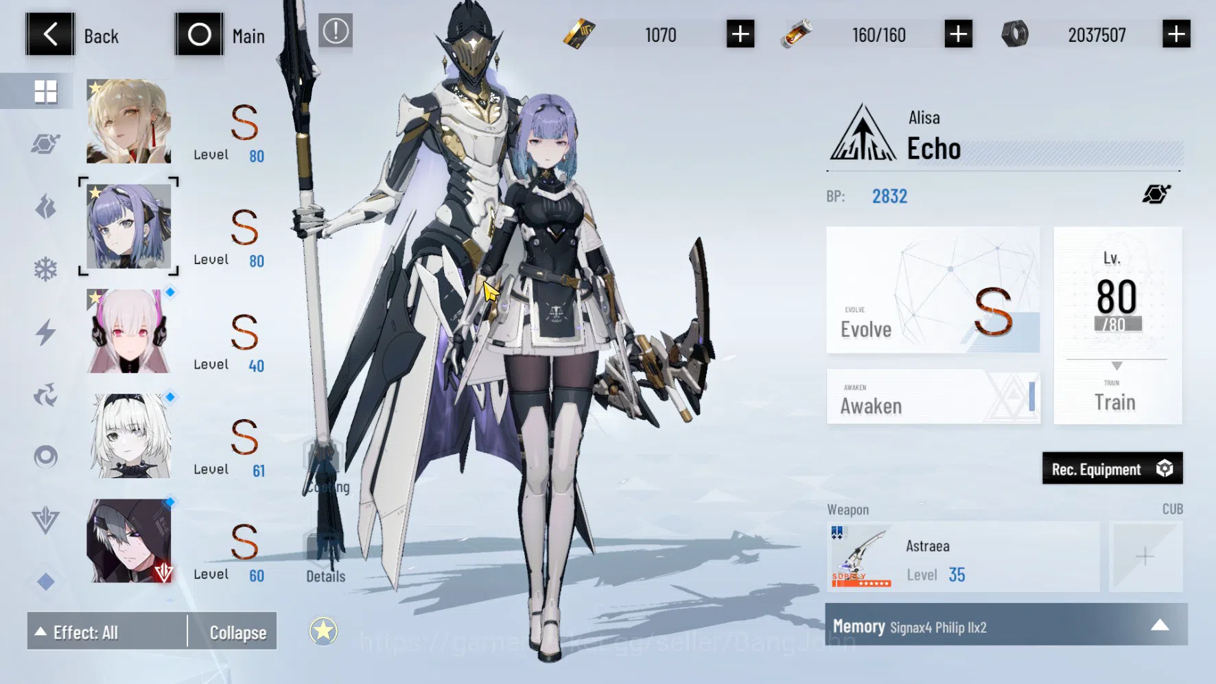 Punishing: Gray Raven Accounts ASIA PACIFIC | LEVEL 61 | Lucia Tsubaki+Sign | CEK image 3