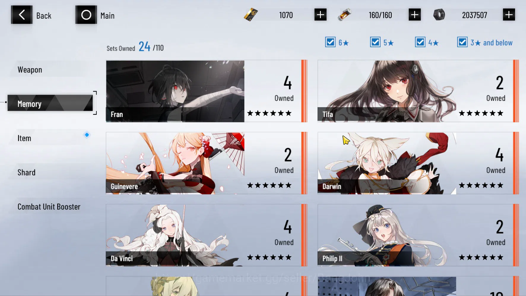 Punishing: Gray Raven Accounts ASIA PACIFIC | LEVEL 61 | Lucia Tsubaki+Sign | CEK image 9
