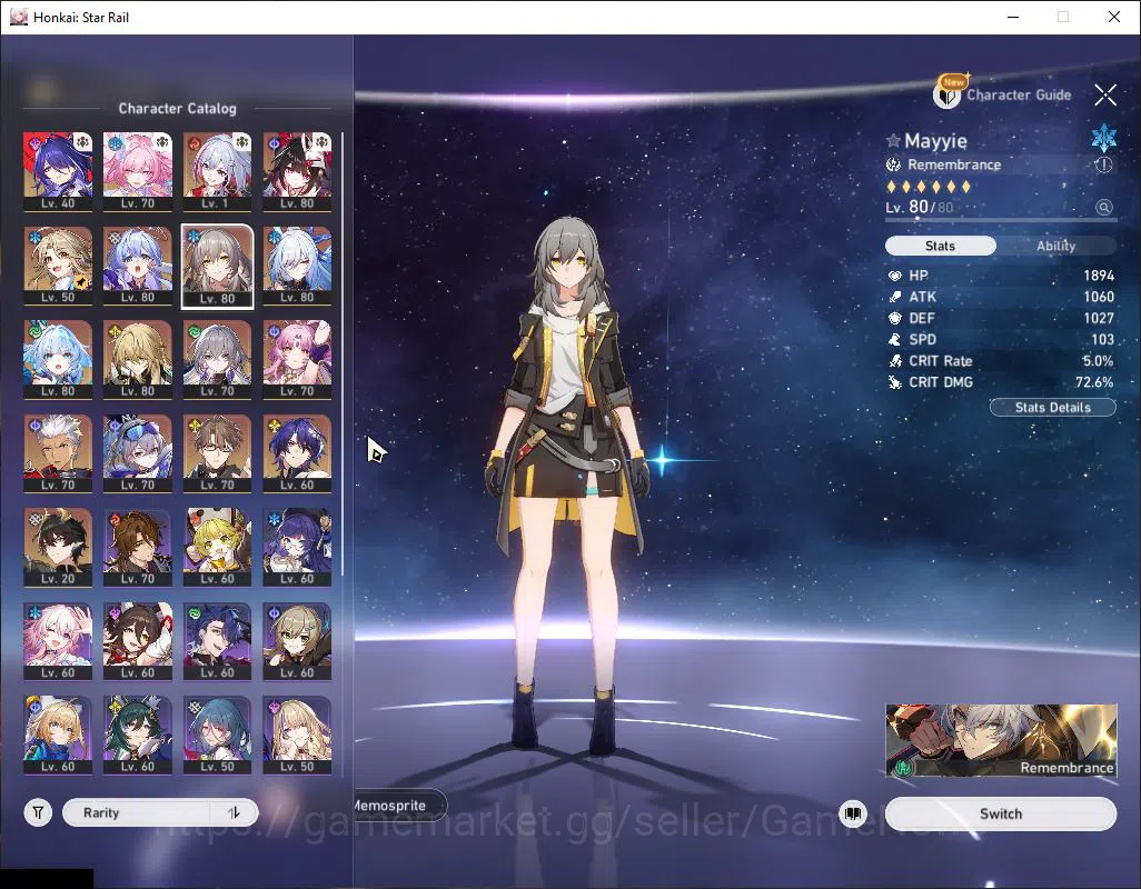 Honkai Star Rail Accounts Asia|TL 68|12 Limited|[Jingliu E1]+Sign,Cyrene,Cer image 4