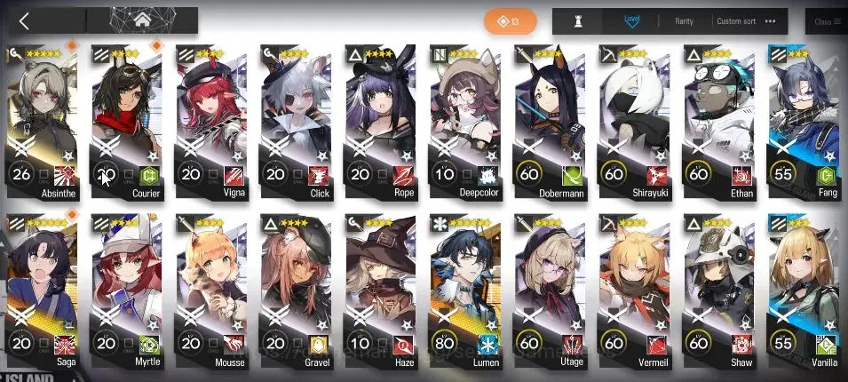 Arknights Accounts High-End Lv 97|225 Op+80 Outfits|5 Limited|Lappland,OmerTosa,SilverAsh,Exusial,Kaltsit|2830 10