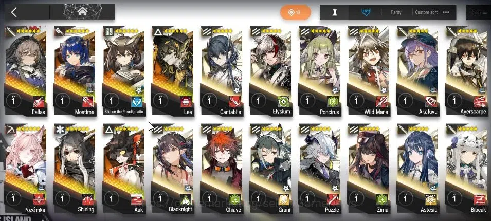 Arknights Accounts High-End Lv 97|225 Op+80 Outfits|5 Limited|Lappland,OmerTosa,SilverAsh,Exusial,Kaltsit|2830 13