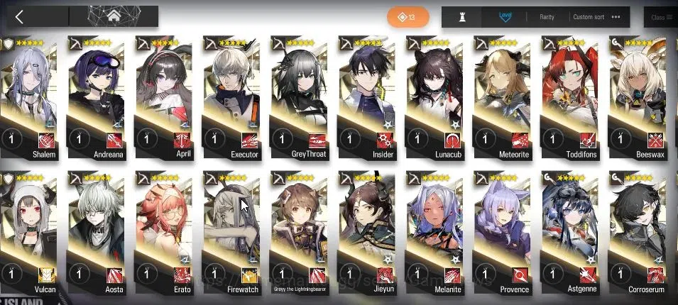 Arknights Accounts High-End Lv 97|225 Op+80 Outfits|5 Limited|Lappland,OmerTosa,SilverAsh,Exusial,Kaltsit|2830 15