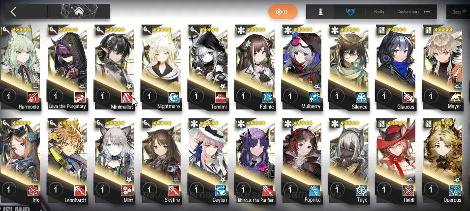Arknights Accounts High-End Lv 97|225 Op+80 Outfits|5 Limited|Lappland,OmerTosa,SilverAsh,Exusial,Kaltsit|2830 16