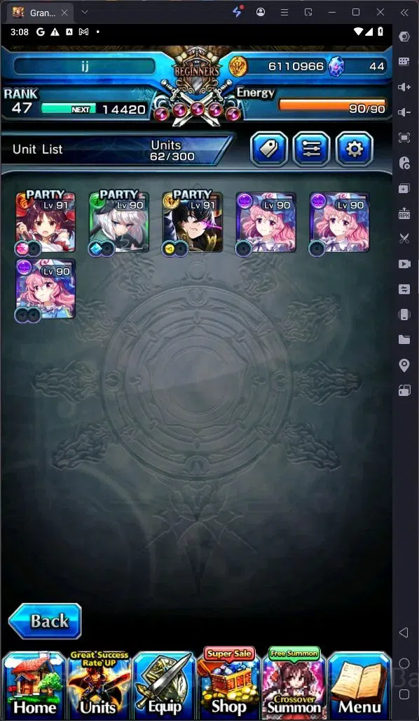 Grand Summoners Accounts Global | Rank 47 | Reimu Hakurei, Youmu Konpaku, I image 2