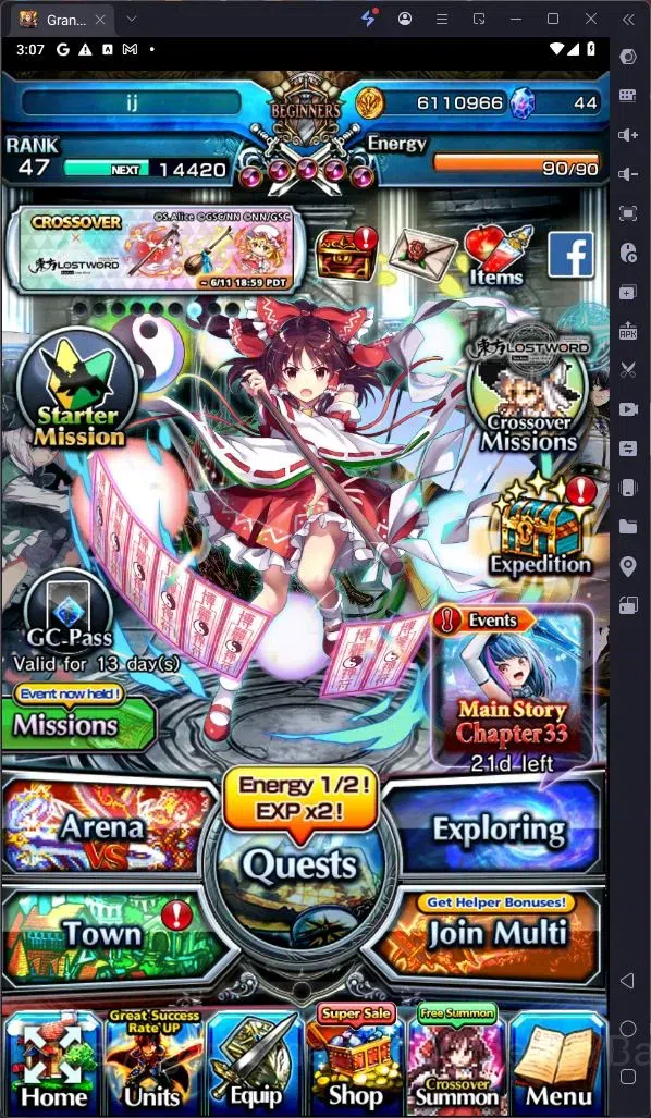 Grand Summoners Accounts Global | Rank 47 | Reimu Hakurei, Youmu Konpaku, I image 6