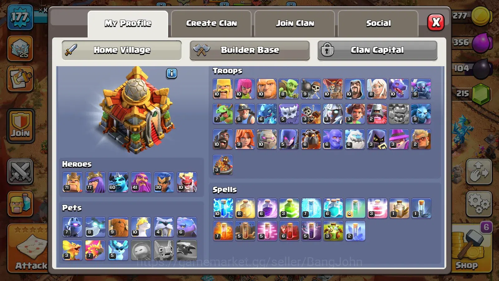 Clash of Clans Accounts Global | TH16-BH9|LVL 177|HH10|BK71,AQ77,MP60,GW41 image 15