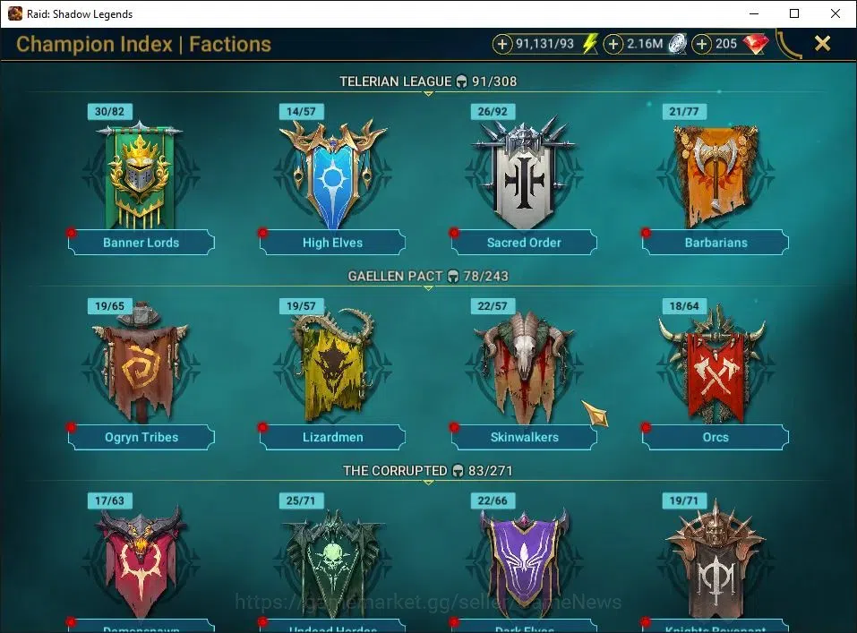 Raid: Shadow Legends Accounts Lv29 380K Power|21 Legend(Predator,Ninja,Alice,Xen image 19