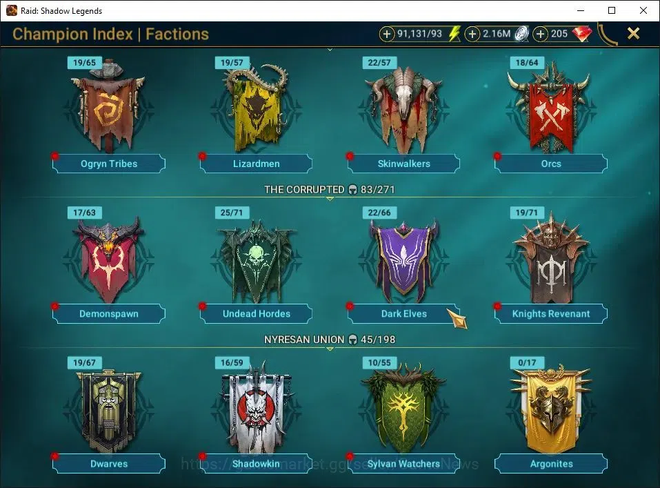 Raid: Shadow Legends Accounts Lv29 380K Power|21 Legend(Predator,Ninja,Alice,Xen image 20