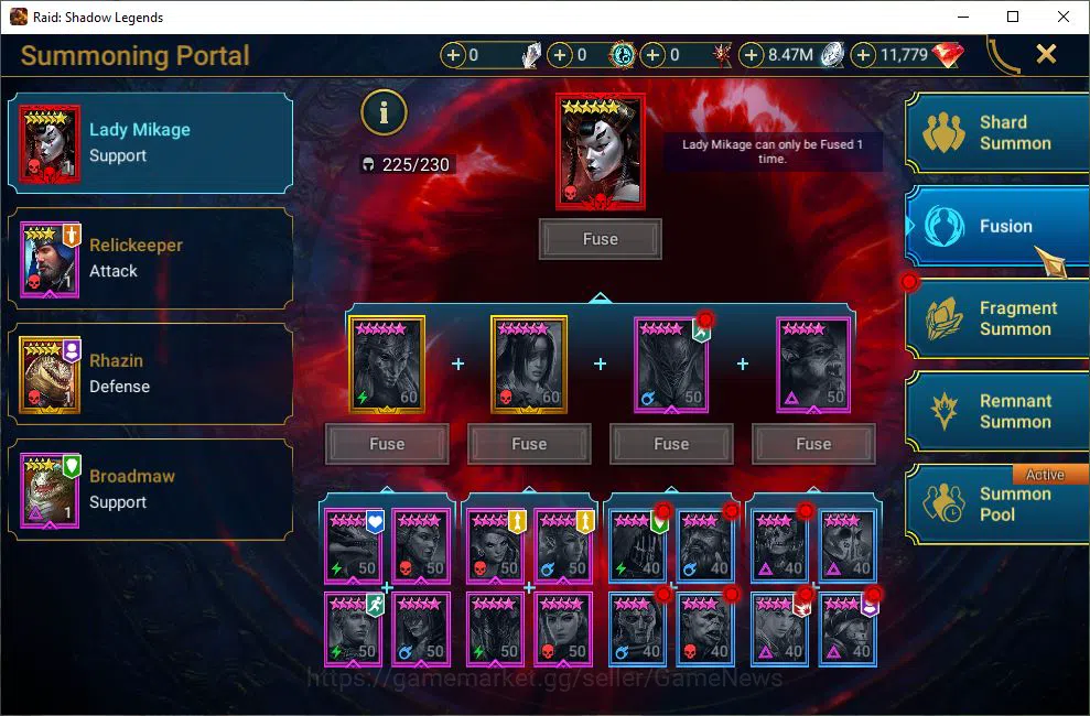 Raid: Shadow Legends Accounts Lv6 651K Power|1 Mythic(Galathir)+22 Legendary(Nin image 14
