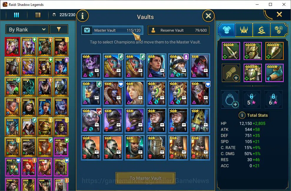 Raid: Shadow Legends Accounts Lv6 651K Power|1 Mythic(Galathir)+22 Legendary(Nin image 7