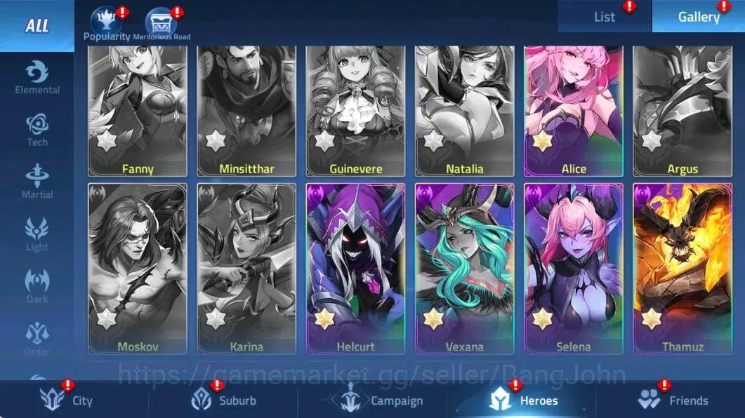 Mobile Legends: Adventure Accounts Global |LV 35| 566k Power |VIP 4| Camp 26-8 | Hero 62 | 27 SSR (Akashic,Bai,Miracle 10