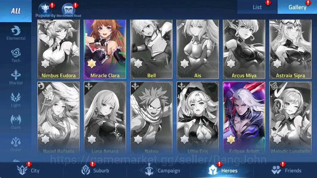 Mobile Legends: Adventure Accounts Global |LV 35| 566k Power |VIP 4| Camp 26-8 | Hero 62 | 27 SSR (Akashic,Bai,Miracle 5