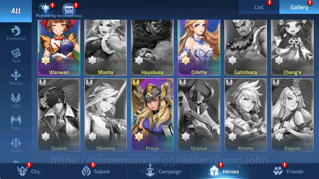 Mobile Legends: Adventure Accounts Global |LV 35| 566k Power |VIP 4| Camp 26-8 | Hero 62 | 27 SSR (Akashic,Bai,Miracle 9