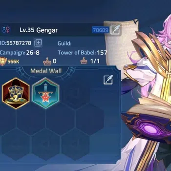 Mobile Legends: Adventure Accounts Global |LV 35| 566k Power |VIP 4| Camp 26-8 | Hero 62 | 27 SSR (Akashic,Bai,Miracle