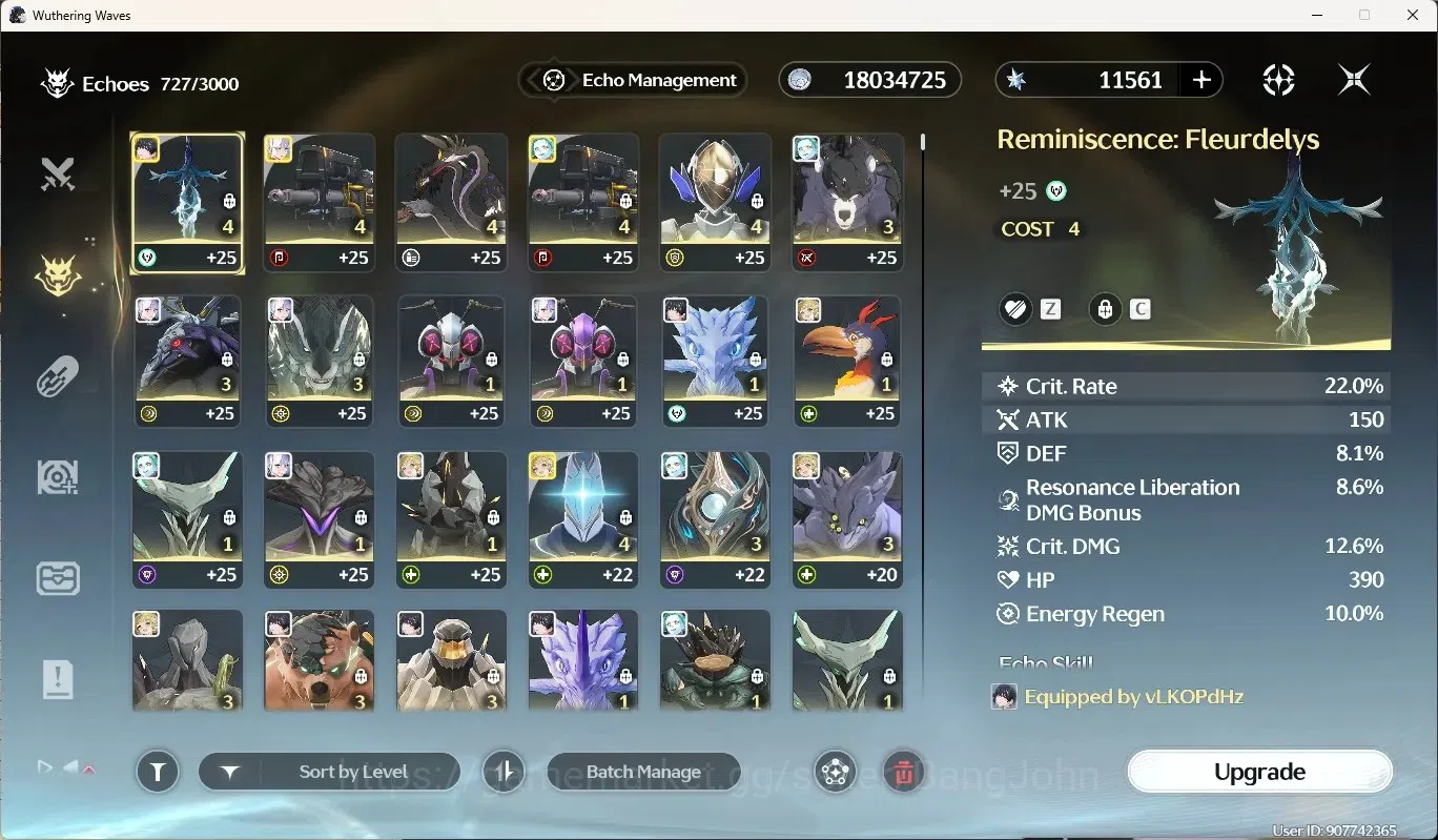 Wuthering Waves Accounts SEA|UL 50|Rank 50|1 Char Limited [Lucy RC6 + Sign] image 11