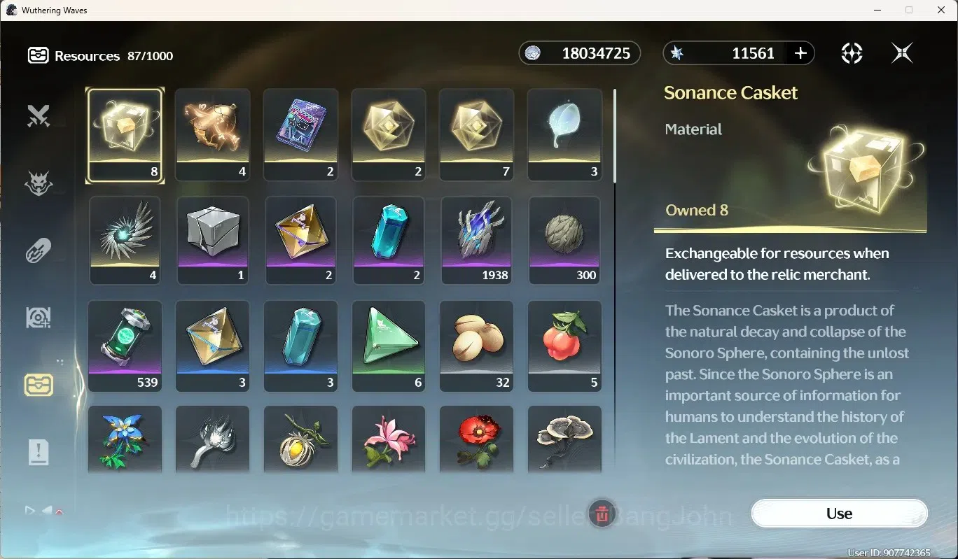 Wuthering Waves Accounts SEA|UL 50|Rank 50|1 Char Limited [Lucy RC6 + Sign] image 14