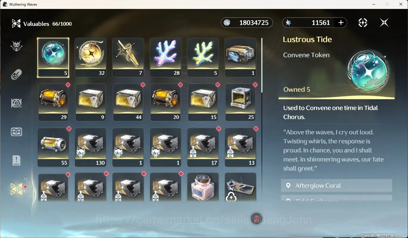 Wuthering Waves Accounts SEA|UL 50|Rank 50|1 Char Limited [Lucy RC6 + Sign] image 16