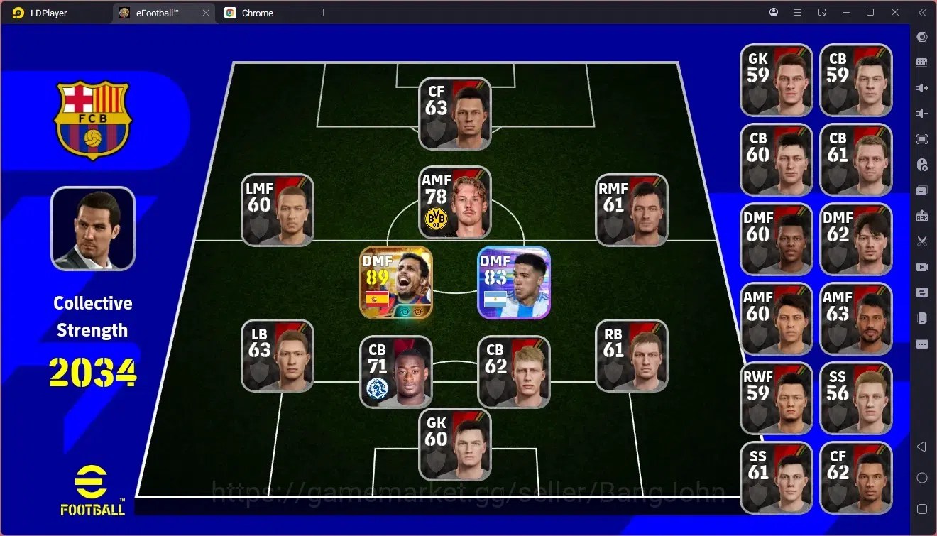 eFootball Accounts Starter Mobile | PW 2034 | Starter |Bigtime New Rodri | 2026 | Check SS EFB2427B 1