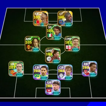 eFootball Accounts High-End Ronaldo bigitime x dembele Dior x Del Piero blitz x Toti x eto x 5 manager booster