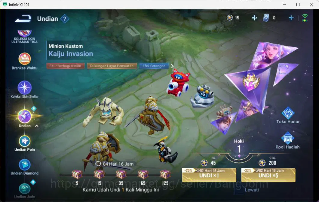 Honor of Kings Accounts GLOBAL | HERO 33, Skin 21 legend ying fire spear   image 3