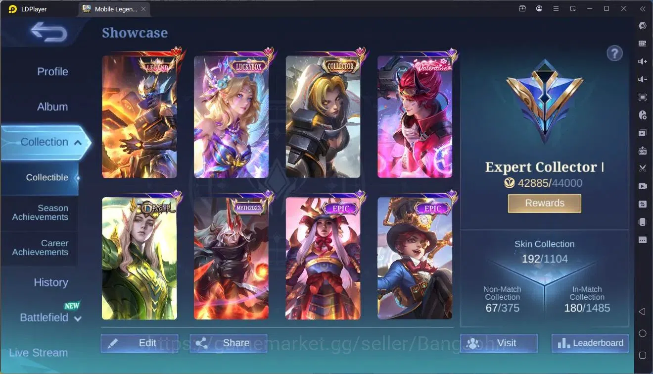 Mobile Legends: Bang Bang Accounts Global|Hero 131|Skin 192|Expert|Legend Granger|CC  image 16