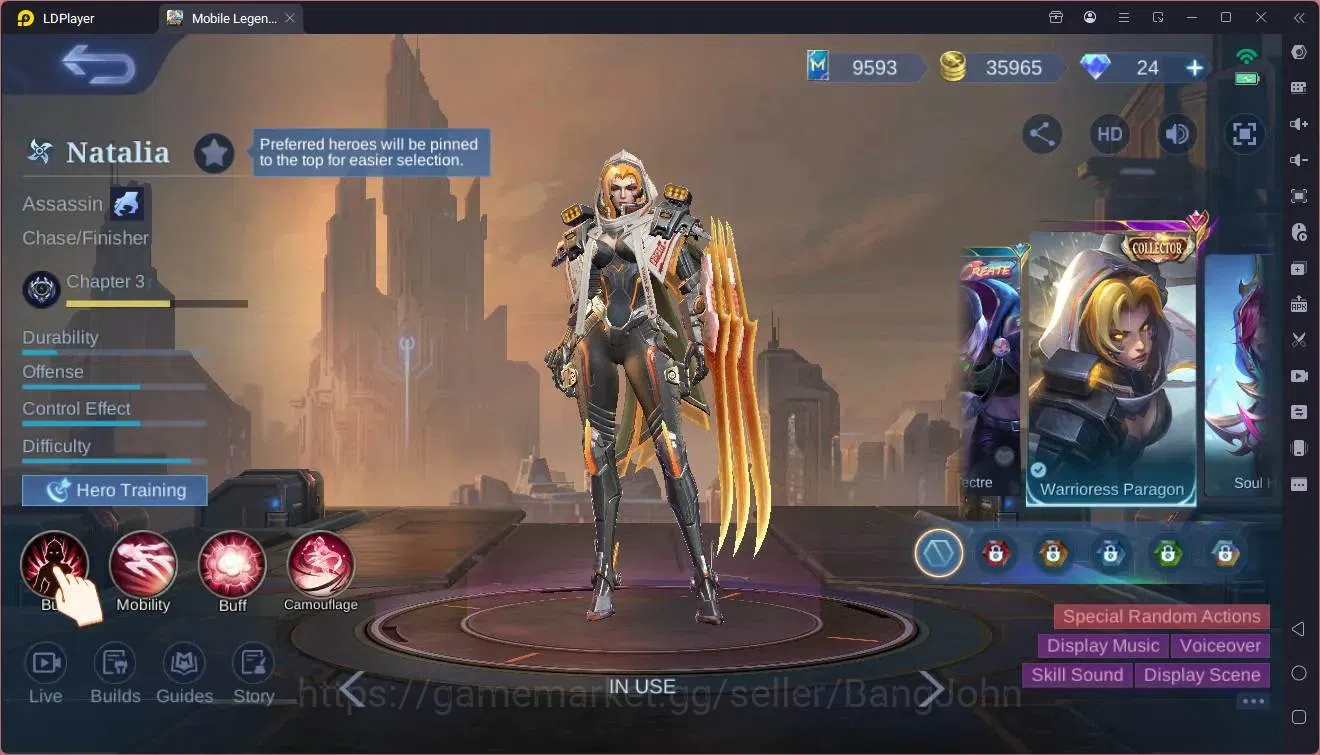 Mobile Legends: Bang Bang Accounts Global|Hero 131|Skin 192|Expert|Legend Granger|CC  image 3
