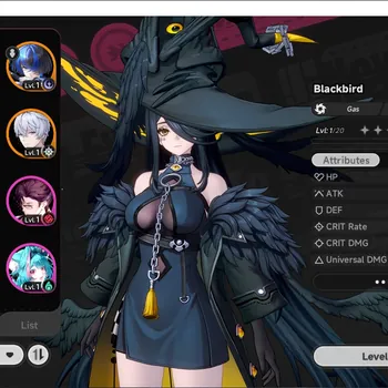 Neverness to Everness Accounts Global EU|HL 3|5 S-Class 2 Limited| Blackbird,Nanally |Underboss Glider|2 Selector