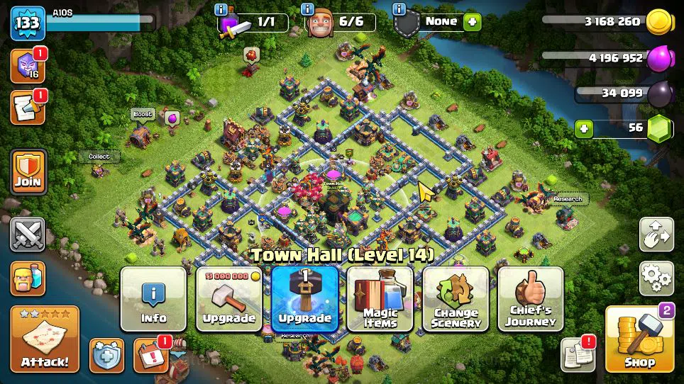 Clash of Clans Accounts TH 14 - BH 10|Limited Skin|LV 133|HH 8|BK 58,AQ 70 image 1