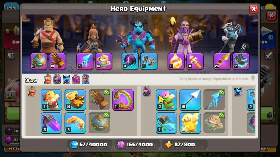 Clash of Clans Accounts TH 14 - BH 10|Limited Skin|LV 133|HH 8|BK 58,AQ 70 image 4