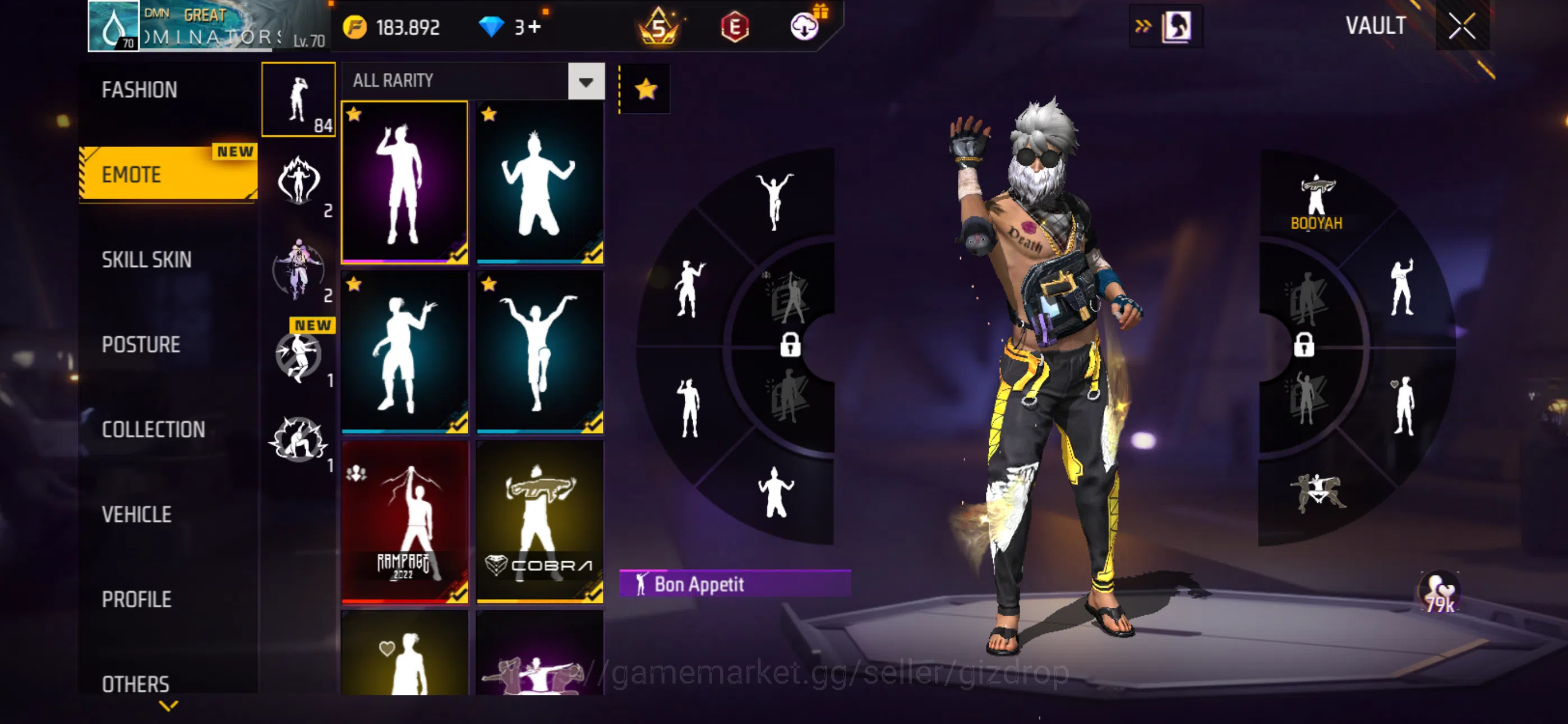 Free Fire Accounts Lvl 70 Old PvP acct | 6 yrs old | 600 bundles | 3 evos 1 maxed | instant delivery | Discord mando_shop 2