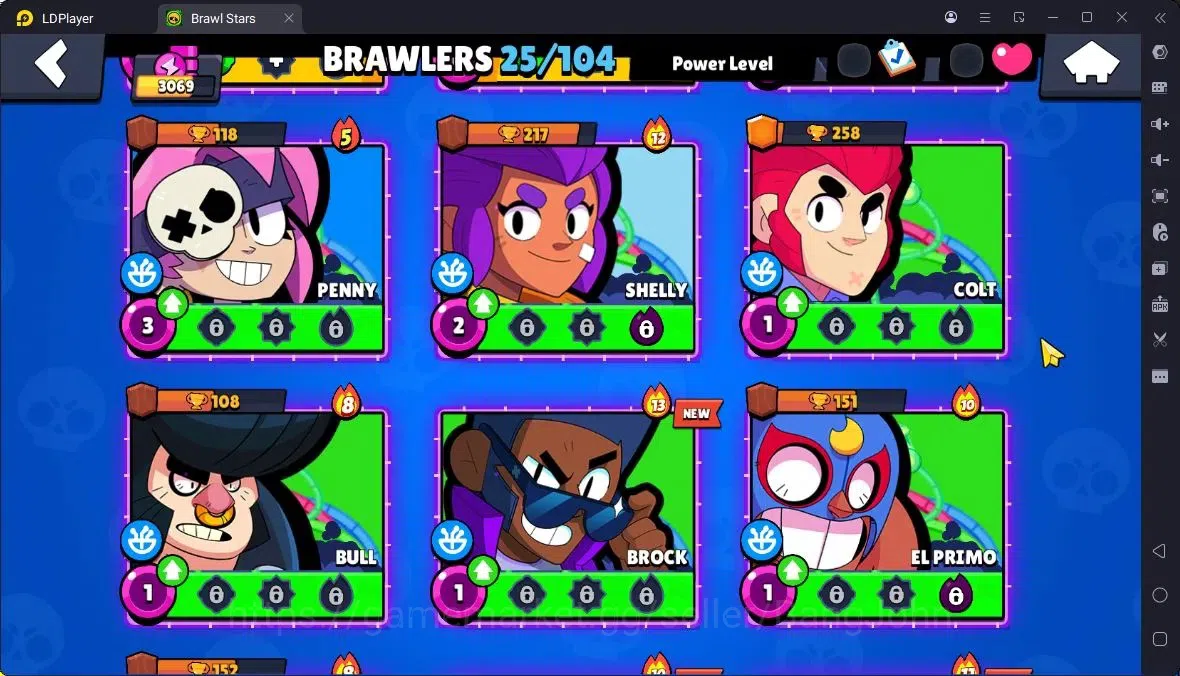 Brawl Stars Accounts Thropy 3069 | 25Brawler | 5Max |1 Legend,3 Mythic,8 Epic Skin|5737 Bling|98 Gems|ProtectOff|Check SS 20