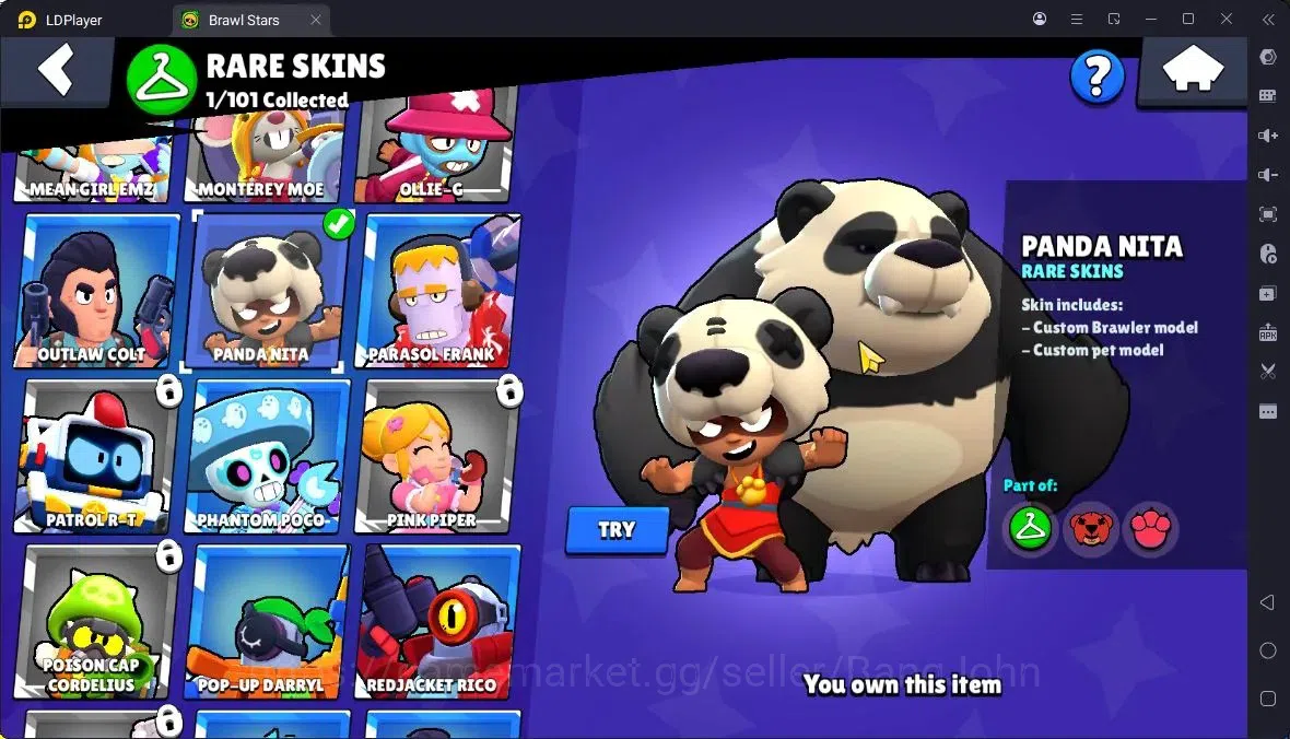 Brawl Stars Accounts Thropy 3069 | 25Brawler | 5Max |1 Legend,3 Mythic,8 Epic Skin|5737 Bling|98 Gems|ProtectOff|Check SS 4