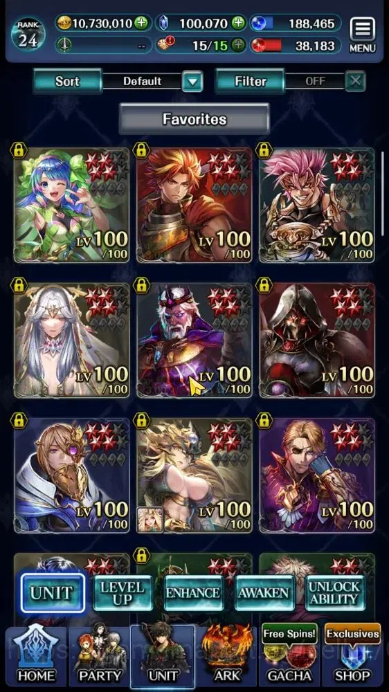 Last Cloudia Accounts Mid‑Game GLOBAL|Rank 24|100K Crystal|Collab Brave Frontier(G Tilith,Vargas) +(KOG Mauna,G Lilaha,POG 1